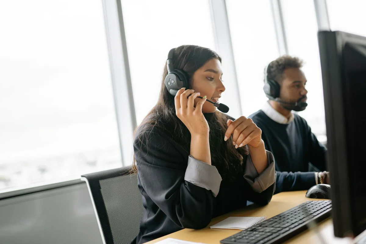 Torqen England telesupport team at their desks